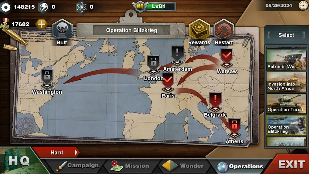 World Conqueror 3-WW2 Strategy [MOD: безлимитные деньги и войска] Screenshot 4