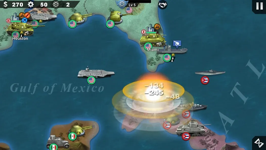 World Conqueror 4-WW2 Strategy [MOD: безлимитные деньги и открыты все уровни] Screenshot 5