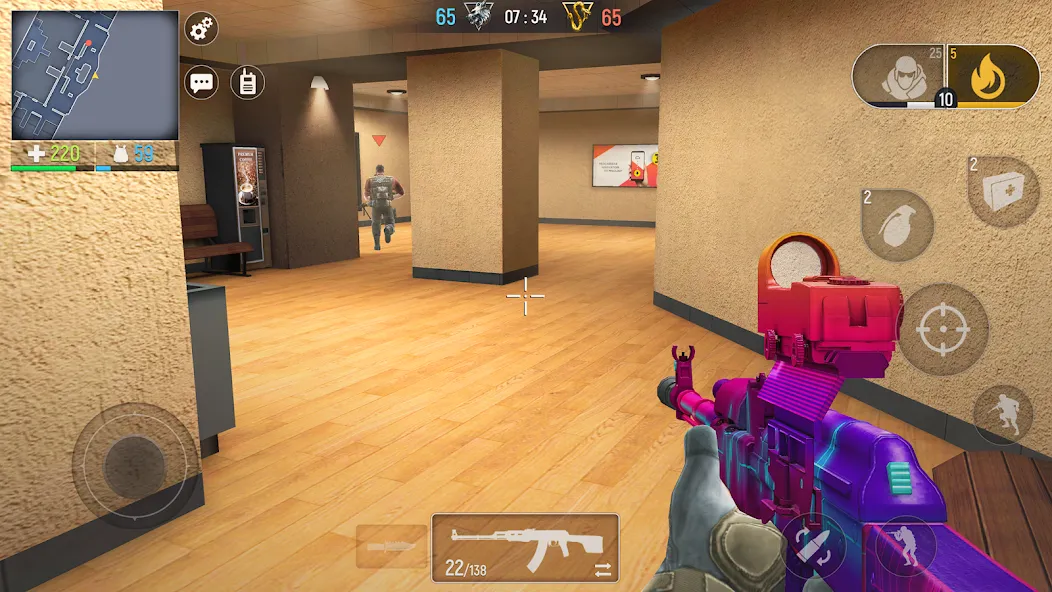 Modern Ops: Gun Shooting Games [MOD: безлимитные патроны и мощное оружие] Screenshot 1