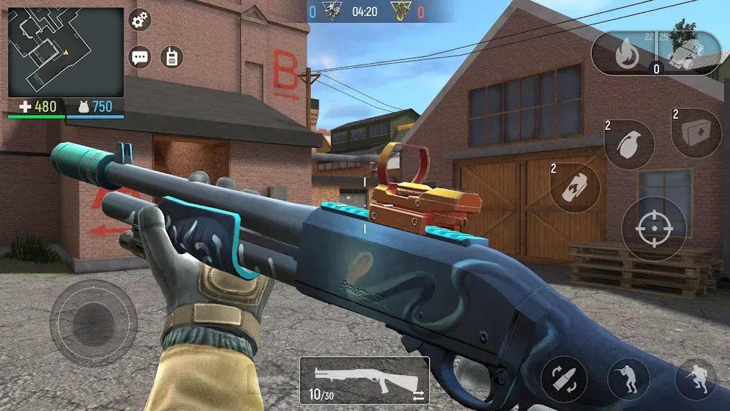 Modern Ops: Gun Shooting Games [MOD: безлимитные патроны и мощное оружие] Screenshot 5