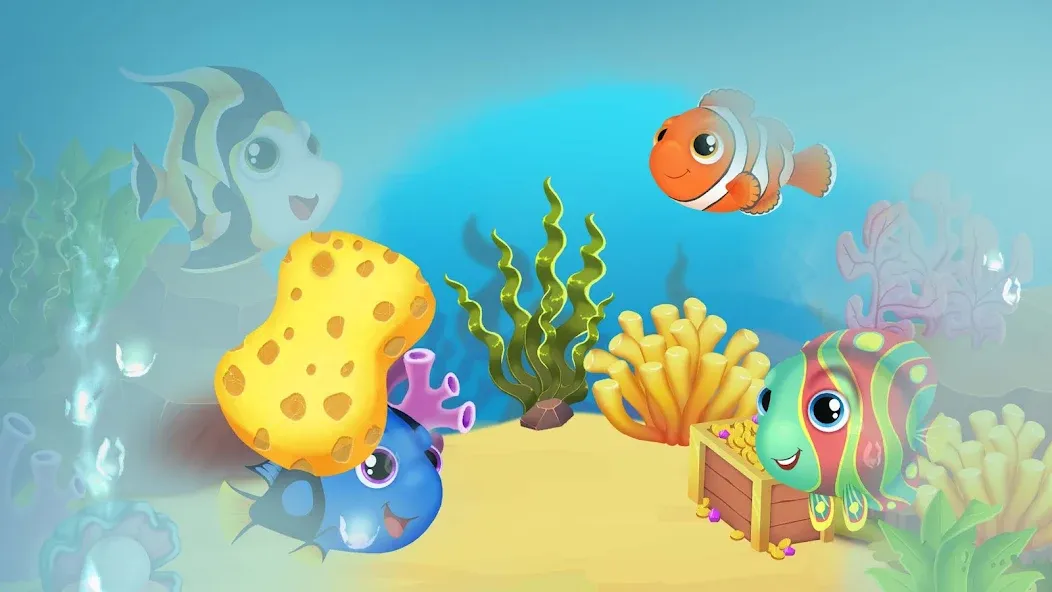 Baby Aquarium - Fish game [MOD: без рекламы и все рыбки открыты] Screenshot 2