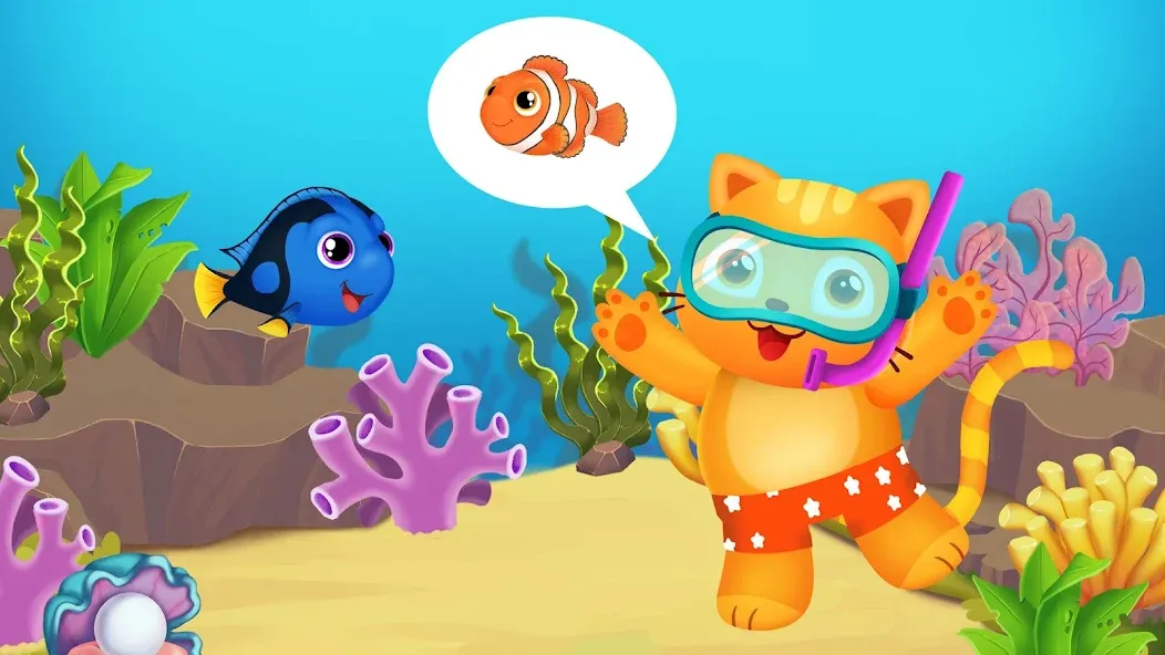 Baby Aquarium - Fish game [MOD: без рекламы и все рыбки открыты] Screenshot 3
