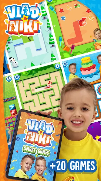 Vlad and Niki - Smart Games [MOD: открыты все уровни и режимы] Screenshot 1