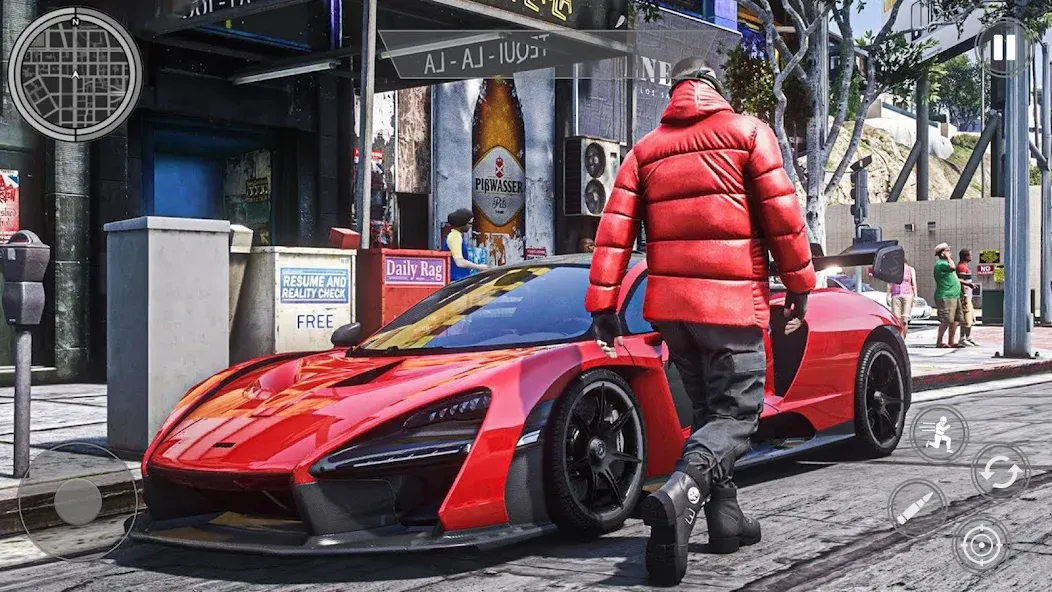 Grand Theft Shooting Games 3D [MOD: безлимитные деньги и оружие] Screenshot 1