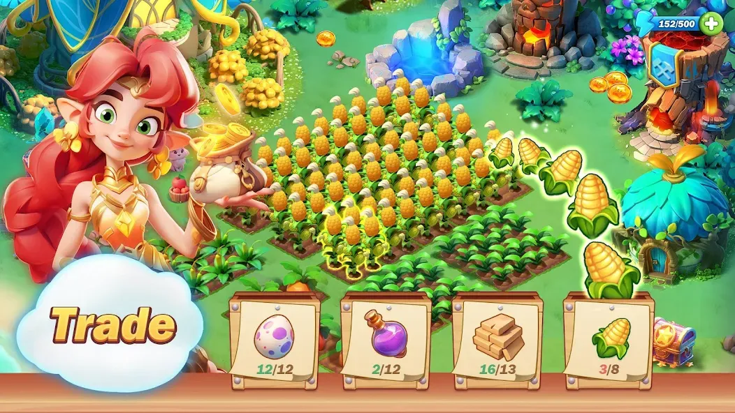 Pixie Island - Farming Game [MOD: безлимитные монеты и ресурсы] Screenshot 3