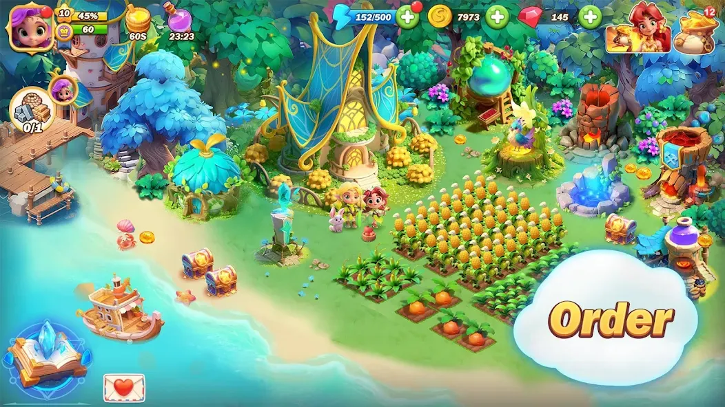 Pixie Island - Farming Game [MOD: безлимитные монеты и ресурсы] Screenshot 5