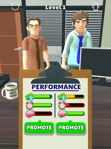 Boss Life 3D: Office Adventure [MOD: безлимитные деньги и все уровни] Screenshot 5