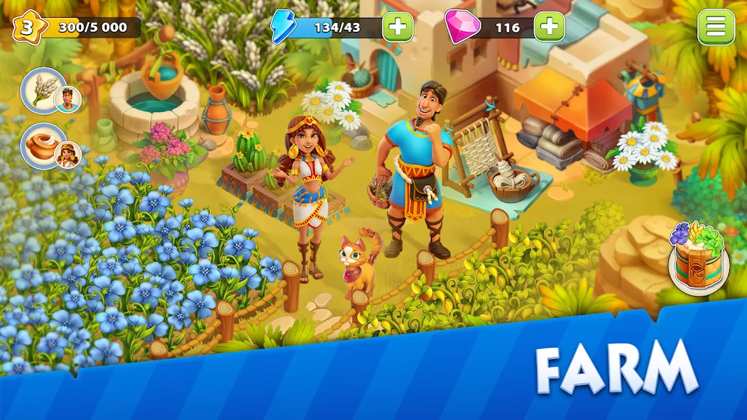 Nile Valley: Farm Adventure [MOD: безлимитные деньги и ресурсы] Screenshot 2