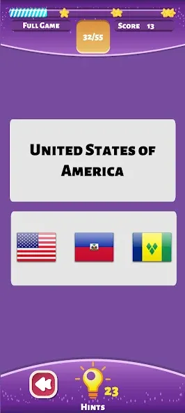 Country Flags World Quiz Game [MOD: открыты все флаги и уровни] Screenshot 1