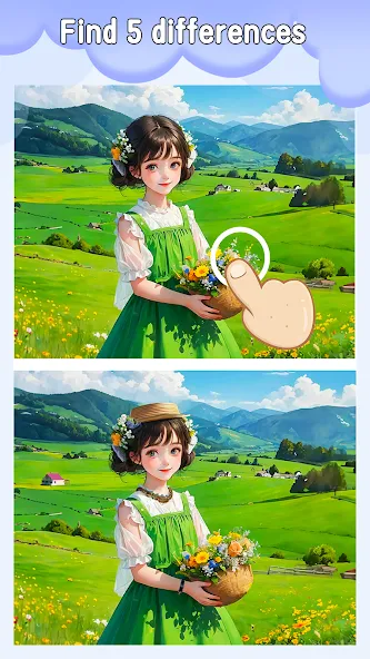 Differences: Spot a Difference [MOD: подсказки без ограничений и все уровни открыты] Screenshot 3