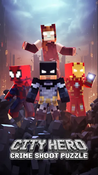 City Hero: Crime Shoot Puzzle [MOD: безлимитные деньги и все уровни открыты] Screenshot 1