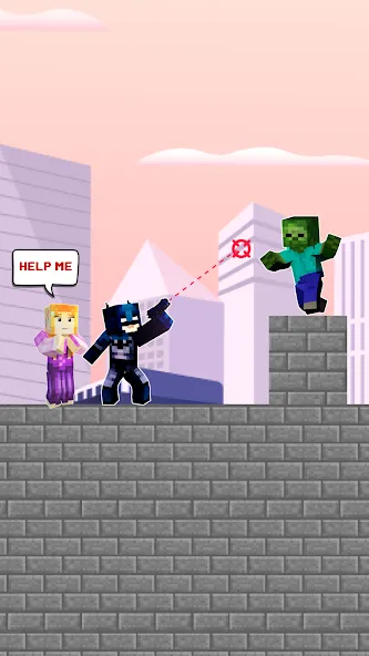 City Hero: Crime Shoot Puzzle [MOD: безлимитные деньги и все уровни открыты] Screenshot 4