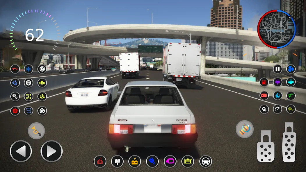 21099 Lada: Russian Racer Max [MOD: безлимитные деньги и топливо] Screenshot 2