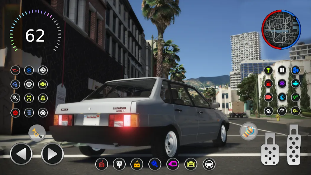 21099 Lada: Russian Racer Max [MOD: безлимитные деньги и топливо] Screenshot 4