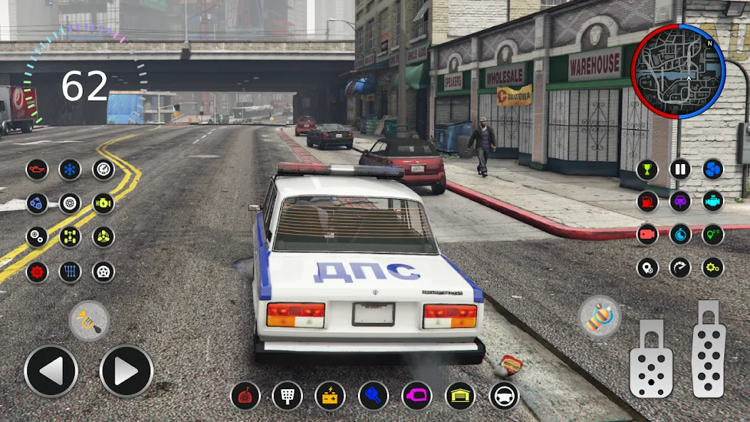 Police Car Riders: VAZ 2107 [MOD: безлимитные деньги и топливо] Screenshot 3