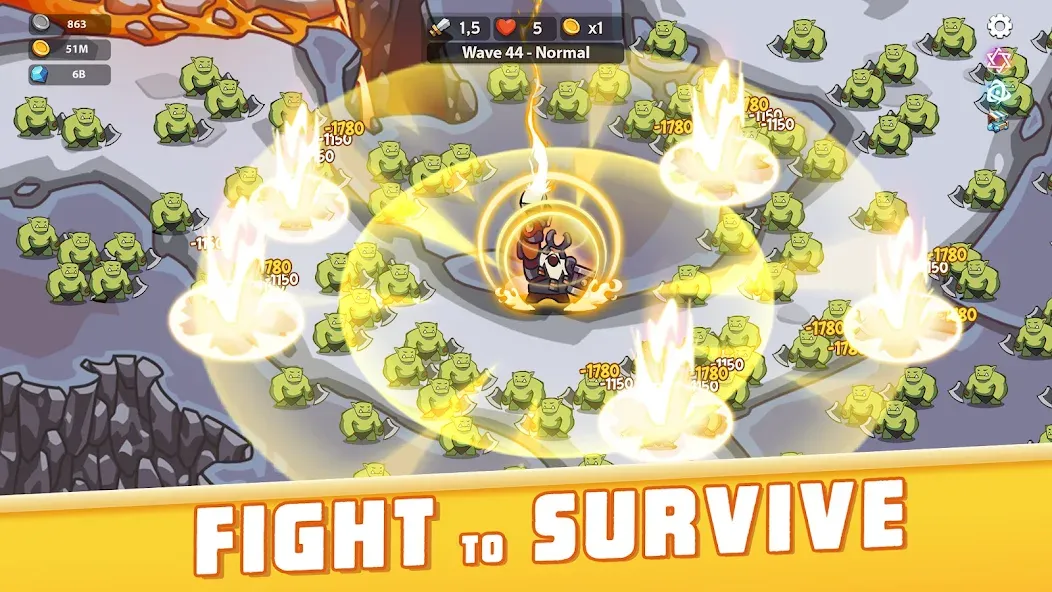 Empire Survivor: Idle Defense [MOD: безлимитные ресурсы и усиленная защита] Screenshot 1