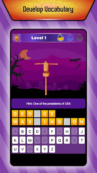 Online Hangman Word Game [MOD: много подсказок и слов] Screenshot 5