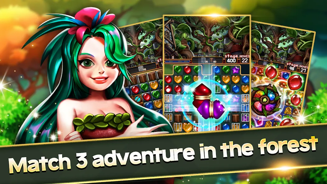 Jewel Forest Village [MOD: безлимитные монеты и жизни] Screenshot 1