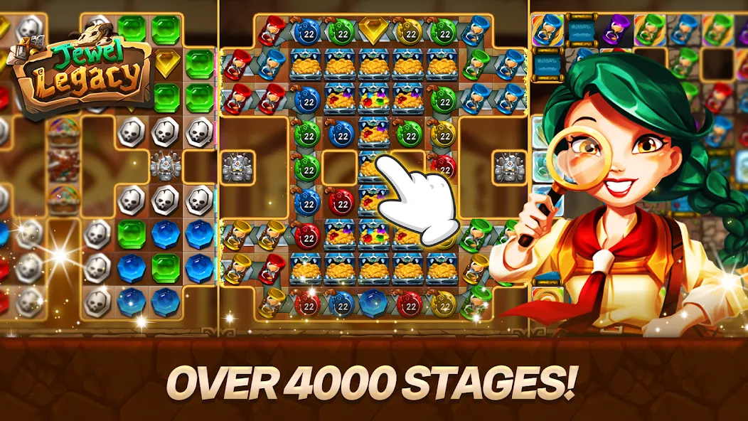Jewel Legacy [MOD: много бонусов и уровней] Screenshot 4