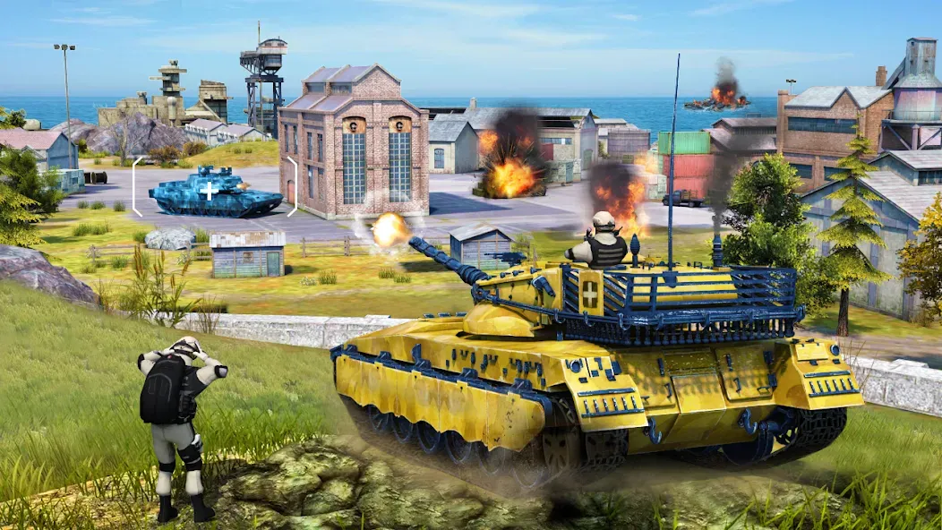Tank Battle Army Games 2023 [MOD: безлимитные деньги и оружие] Screenshot 2