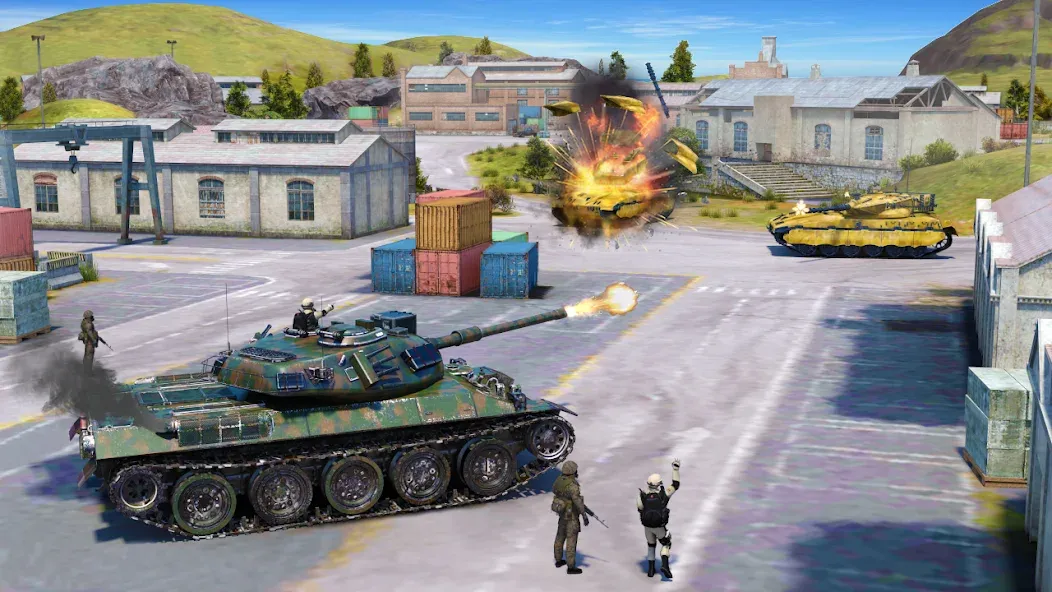 Tank Battle Army Games 2023 [MOD: безлимитные деньги и оружие] Screenshot 4
