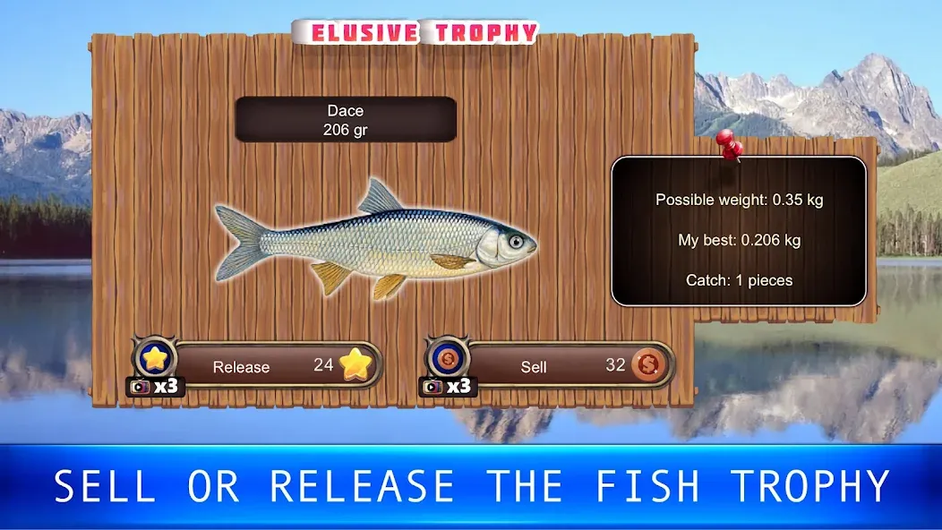 Fish rain: sport fishing [MOD: безлимитные деньги и редкие рыбы] Screenshot 2