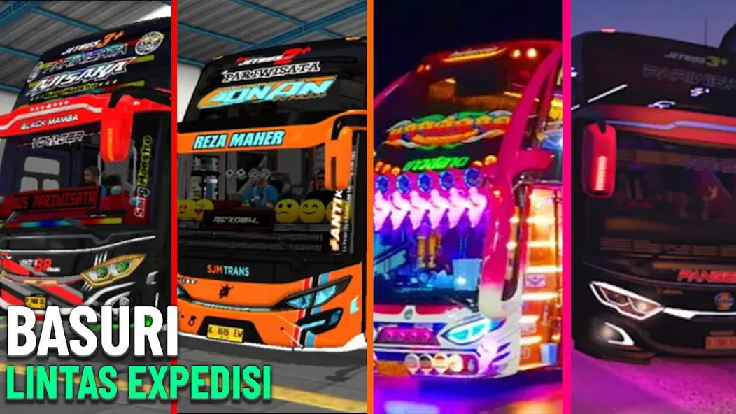 Bus Basuri Lintas Expedisi [MOD: безлимитные деньги и все автобусы открыты] Screenshot 1