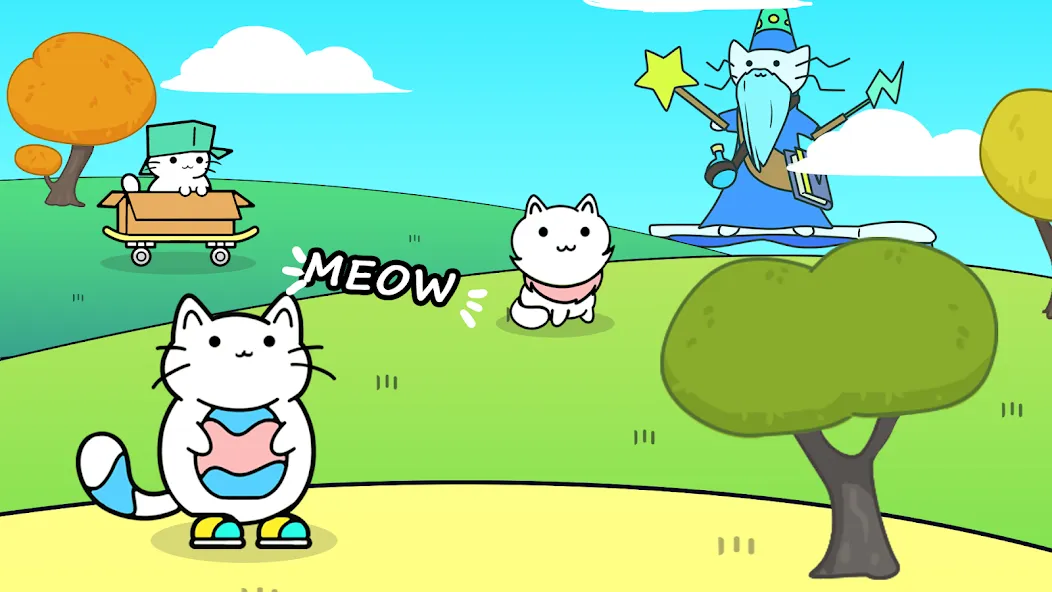 Cat Game Purland offline games [MOD: безлимитные монеты и все котики открыты] Screenshot 5