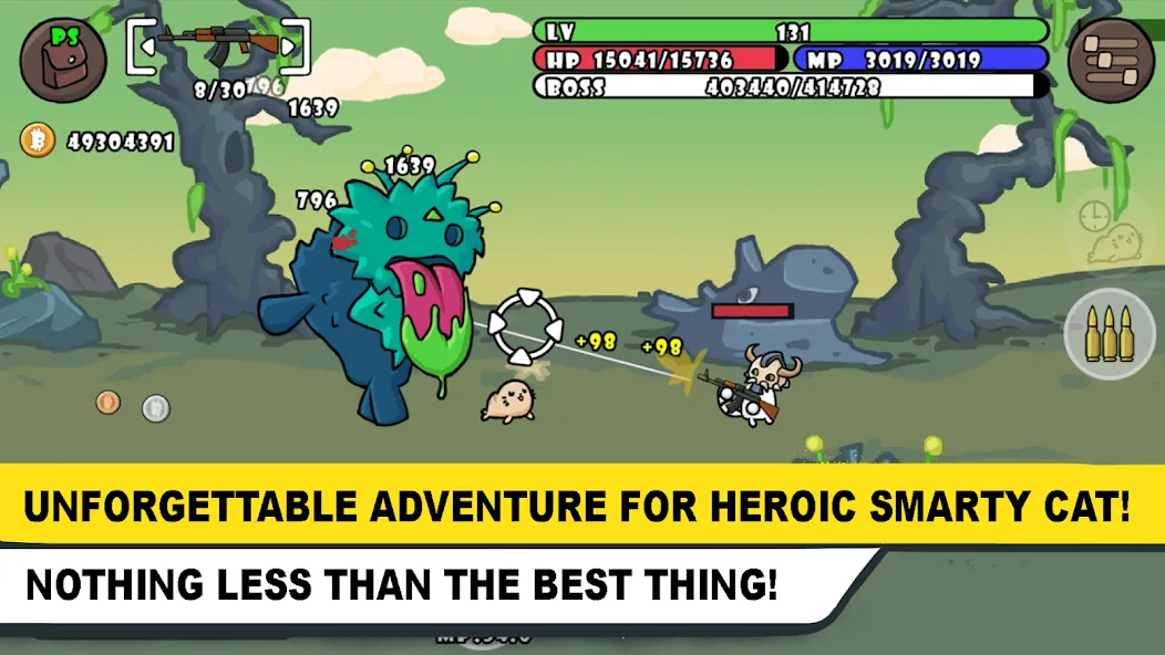 Stickman Cat Gun offline games [MOD: без рекламы и бесконечные патроны] Screenshot 4