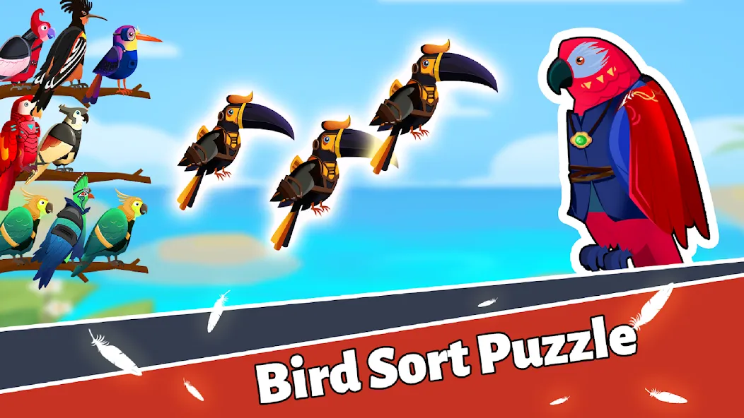 Bird Puzzle - Color Game [MOD: без рекламы и все уровни открыты] Screenshot 1