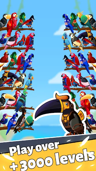 Bird Puzzle - Color Game [MOD: без рекламы и все уровни открыты] Screenshot 4
