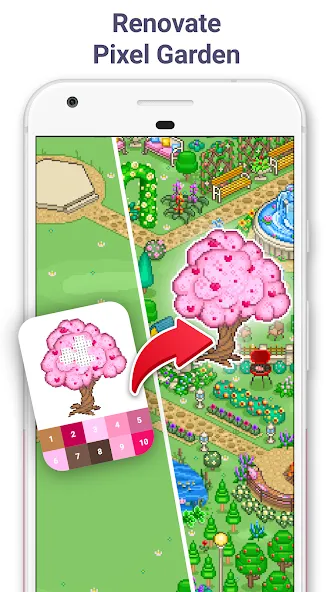 Pixel Art - Color by Number [MOD: разблокированы все пиксельные рисунки] Screenshot 4