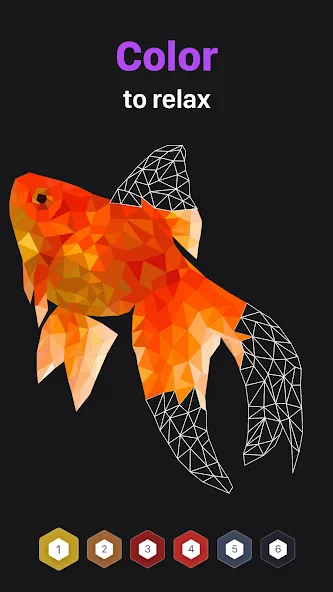 Polygon - Art Coloring Book [MOD: открыты все раскраски и подсказки] Screenshot 1