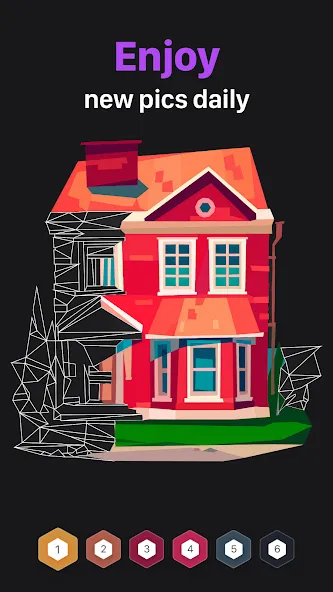 Polygon - Art Coloring Book [MOD: открыты все раскраски и подсказки] Screenshot 3