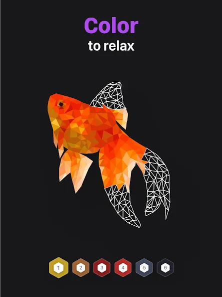 Polygon - Art Coloring Book [MOD: открыты все раскраски и подсказки] Screenshot 5