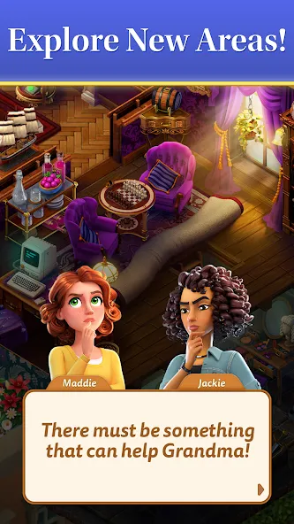 Merge Mansion [MOD: бесконечные монеты и энергия] Screenshot 4