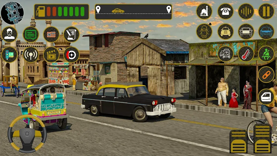 Indian Taxi Simulator car Game [MOD: безлимитные деньги и все машины открыты] Screenshot 2