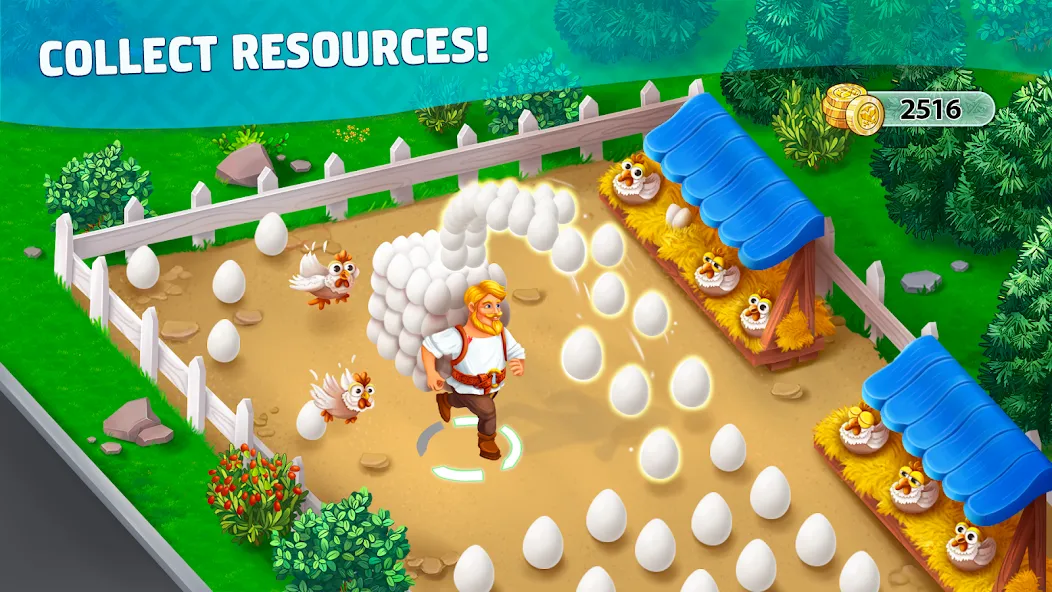 Harvest Land [MOD: безлимитные монеты и ускоренное строительство] Screenshot 1