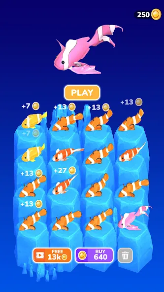 Evolution Merge - Eat and Grow [MOD: безлимитные деньги и все существа открыты] Screenshot 3