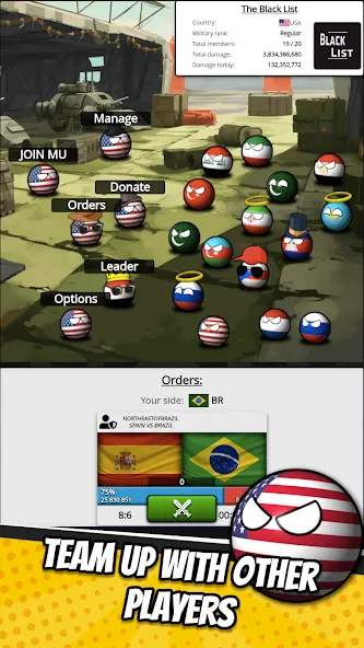 e-Sim Countryball Be President [MOD: безлимитные деньги и ресурсы] Screenshot 3