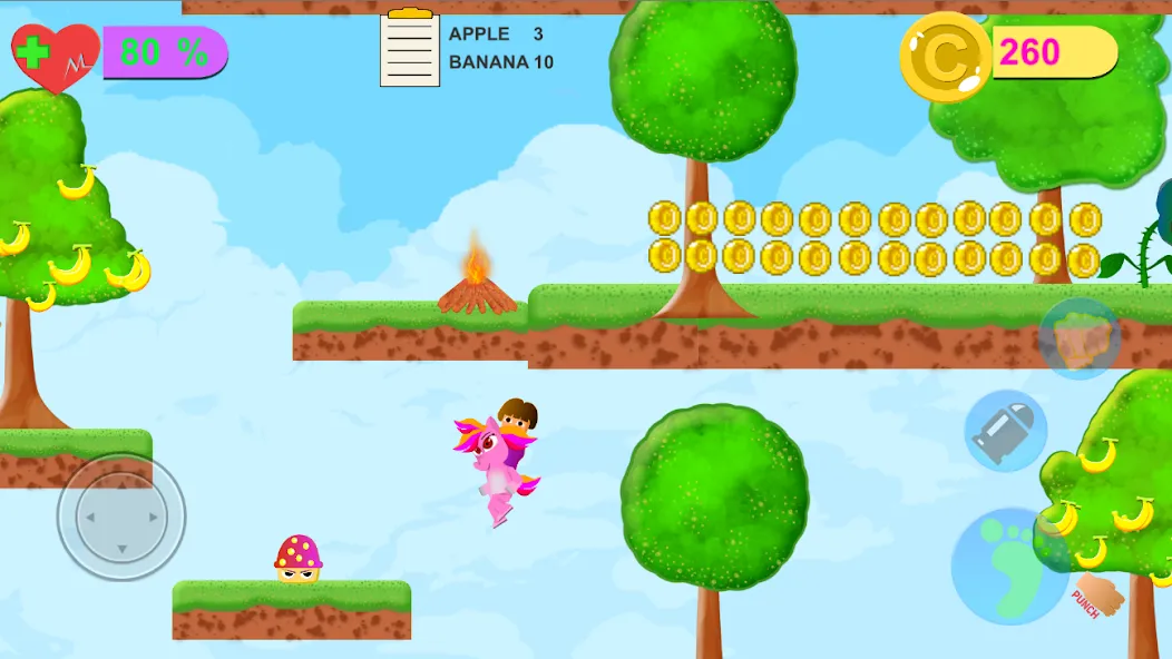 Dora Riding Pony Escape Jungle [MOD: безлимитные монеты и все уровни] Screenshot 2