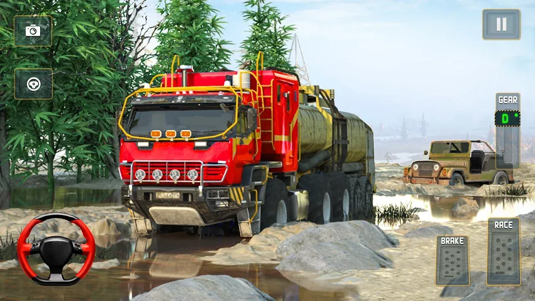 Offroad Mud Truck Driving Sim [MOD: безлимитные деньги и всё открыто] Screenshot 4