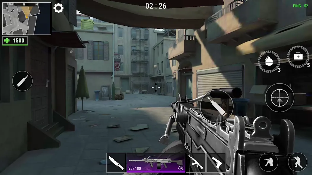 Modern Gun: Shooting War Games [MOD: безлимитные деньги и оружие] Screenshot 1