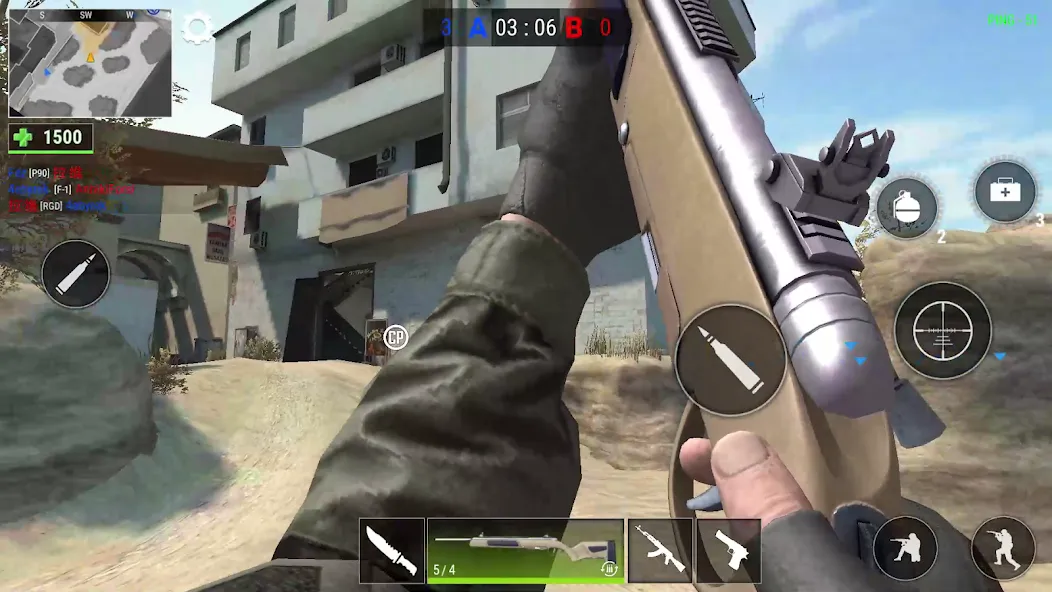 Modern Gun: Shooting War Games [MOD: безлимитные деньги и оружие] Screenshot 4