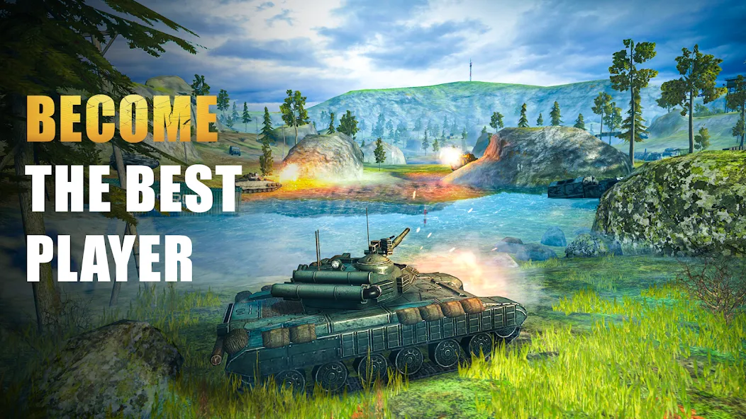 Tank Force: Tank games blitz [MOD: безлимитные деньги и техника] Screenshot 2