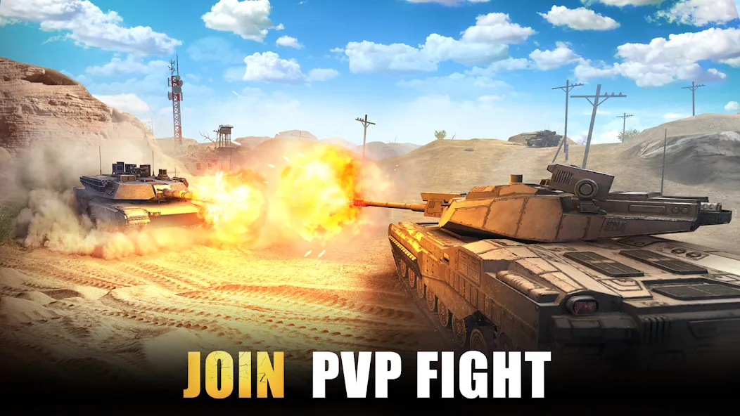 Tank Force: Tank games blitz [MOD: безлимитные деньги и техника] Screenshot 3