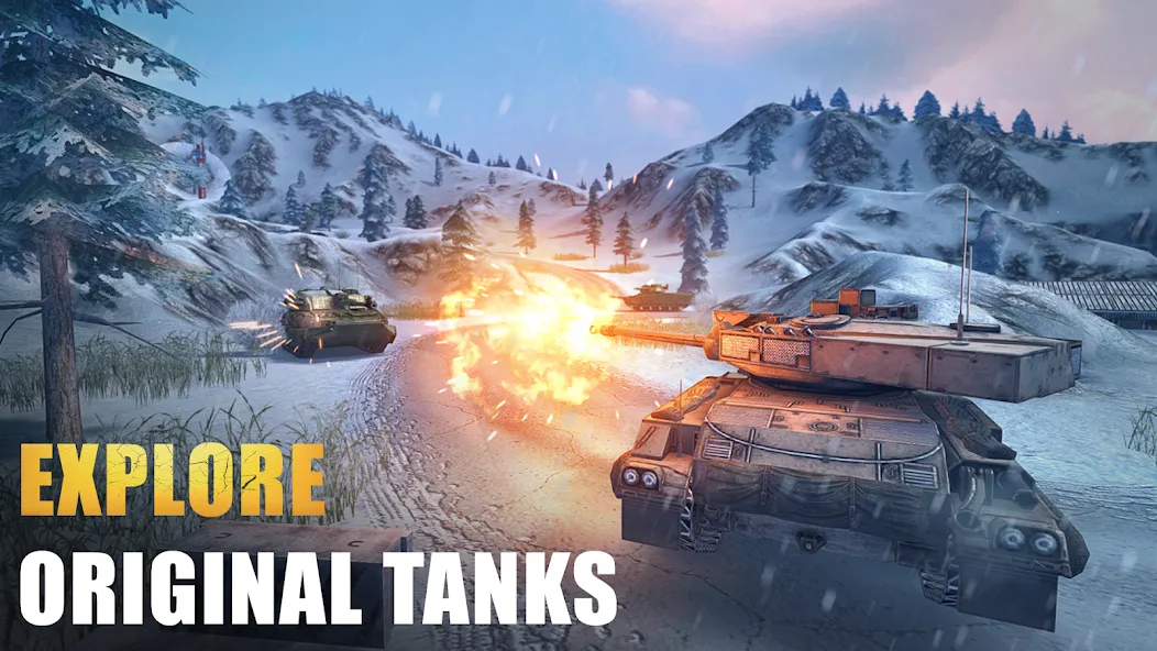 Tank Force: Tank games blitz [MOD: безлимитные деньги и техника] Screenshot 4