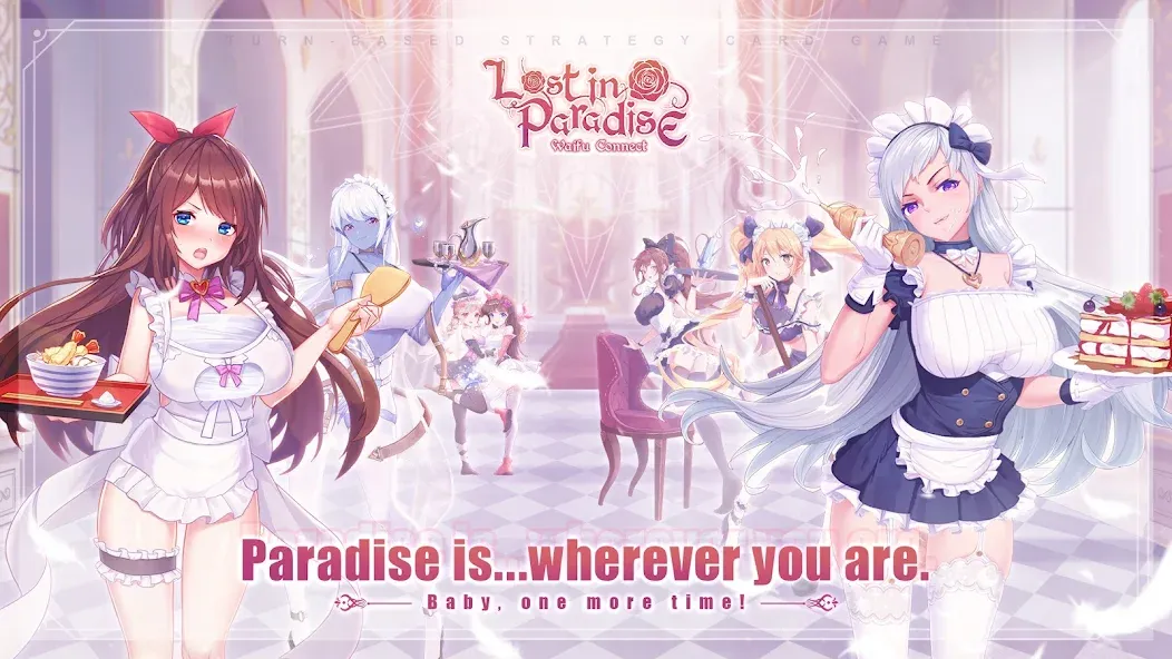 Lost in Paradise:Waifu Connect [MOD: безлимитные ресурсы и алмазы] Screenshot 1
