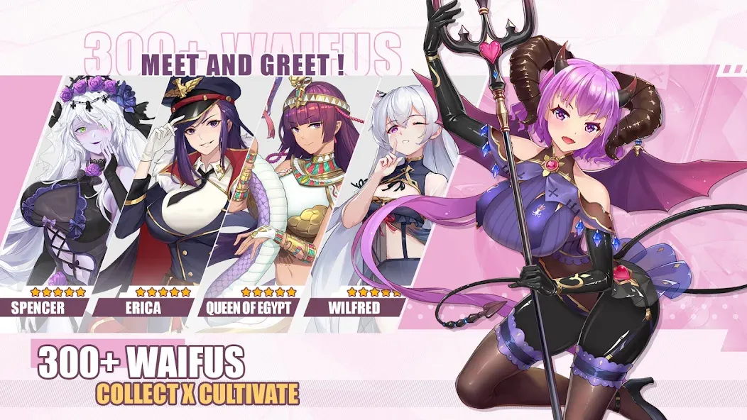 Lost in Paradise:Waifu Connect [MOD: безлимитные ресурсы и алмазы] Screenshot 2