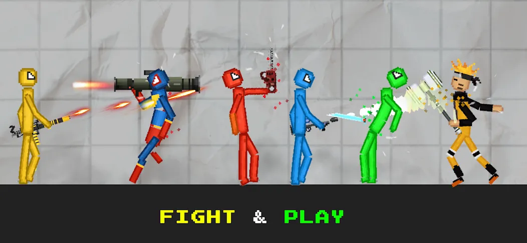 Stickman Playground [MOD: безлимитные монеты и разблокированы уровни] Screenshot 4